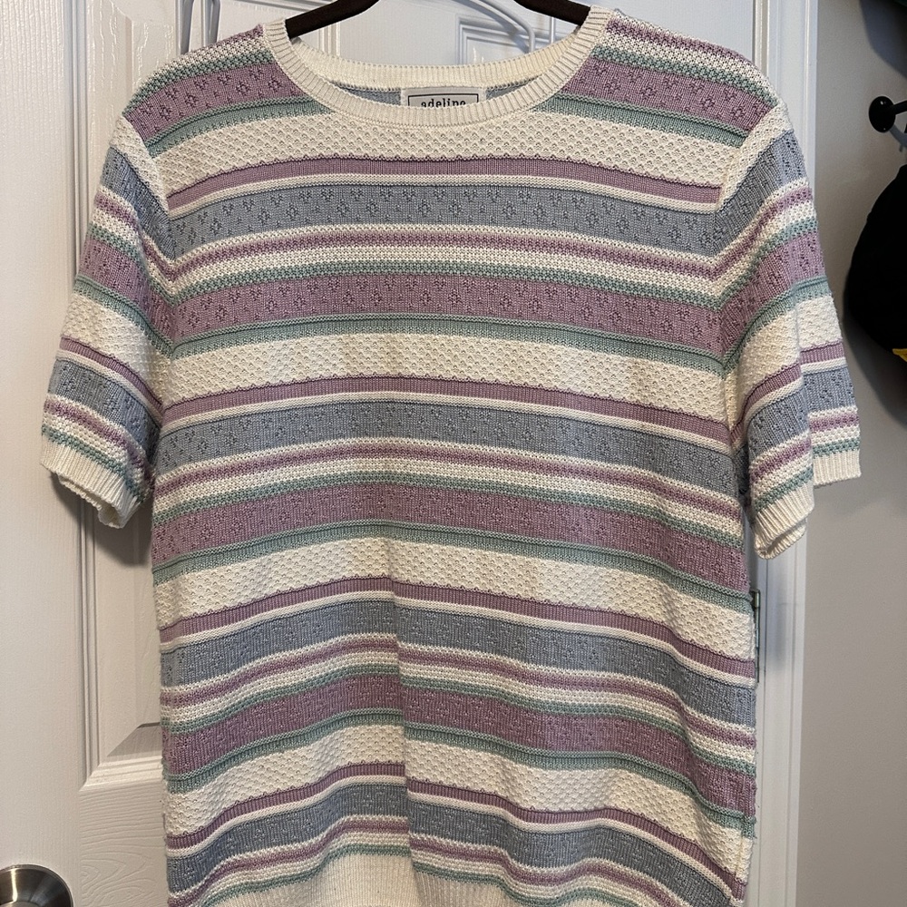 Vintage Short Sleeve Sweater